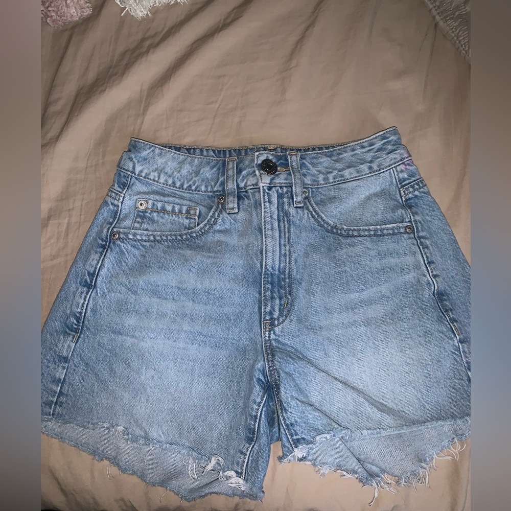 Garage mom jean shorts